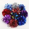 Colorful Cheer Pom Pom Keychains Cheerleader Cheerleading Keyring Charm Foil Bag Pendant Party Favors Dance Accessories Gifts