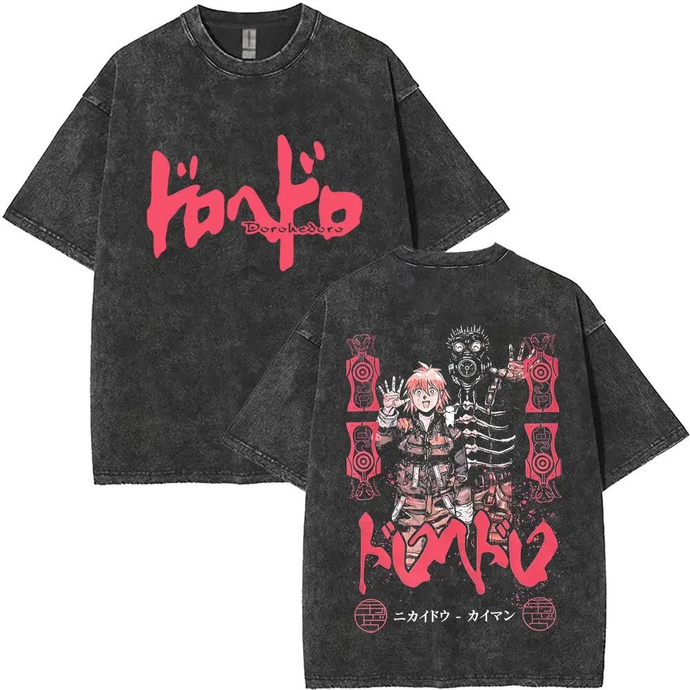 Anime Dorohedoro Kaiman Graphic Print TShirt Men Women Cotton Gothic Streetwear Hip Hop Fashion Summer Casual Oversized New Tee