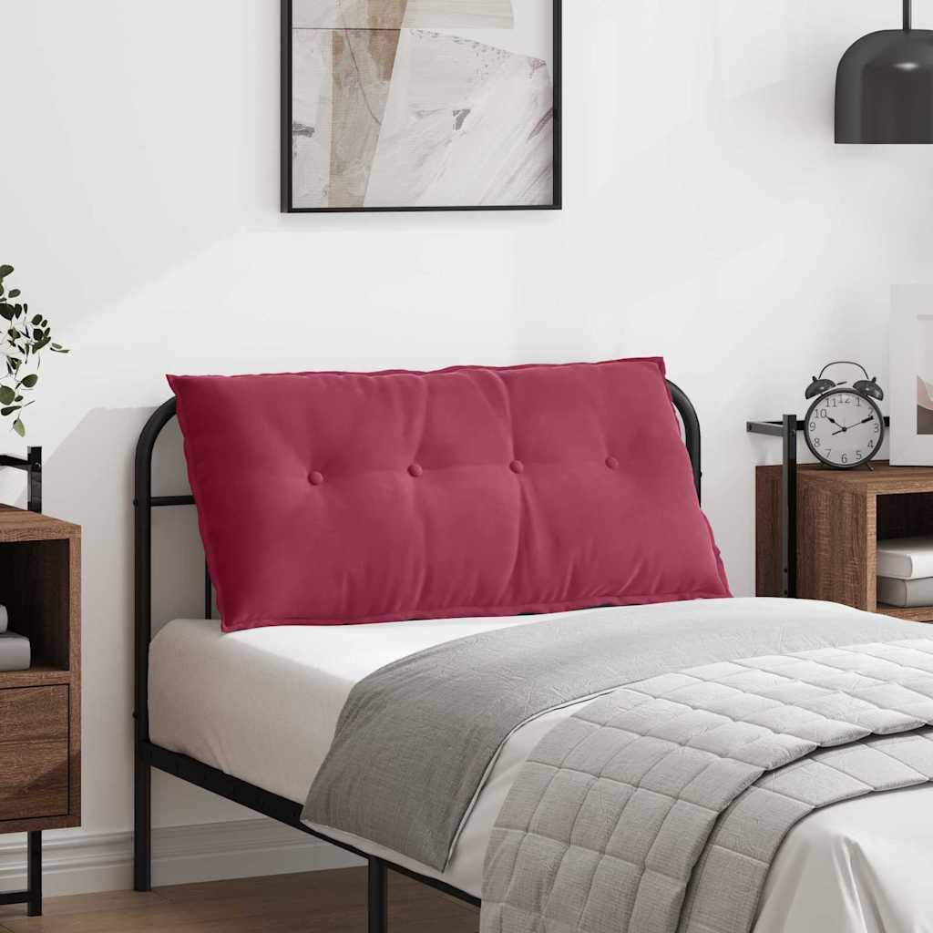 Back Cushion Wine Red 100 x 50 cm Corduroy