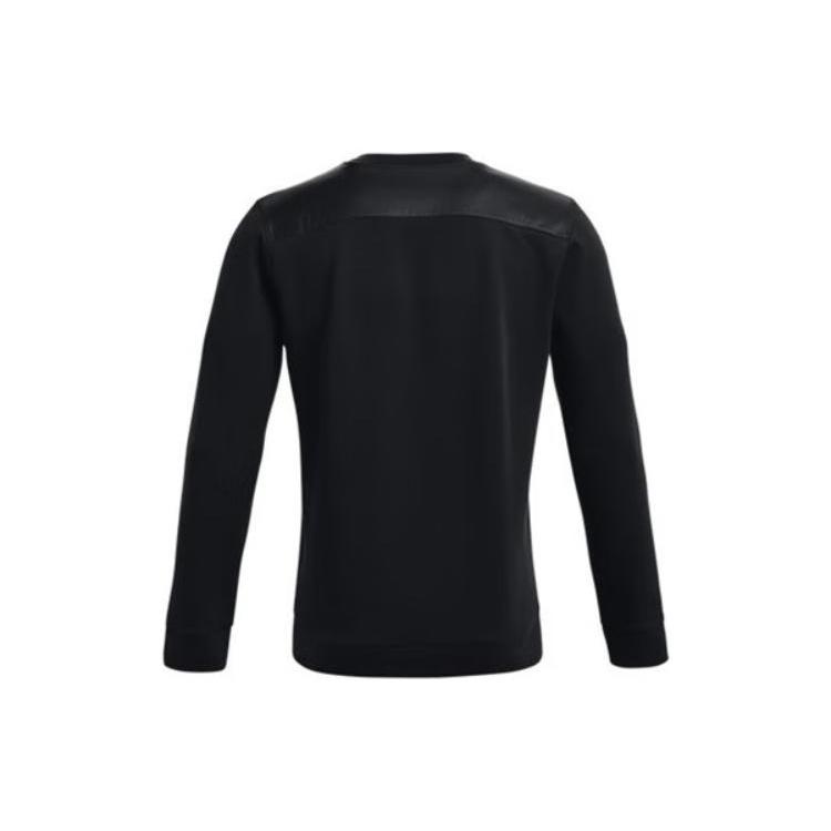 Under Armour Sweatshirts Men's Black Crew Neck Moderate Regular 1366222-001