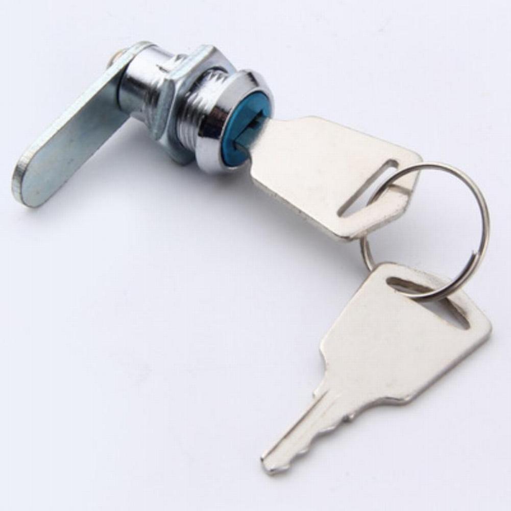 1PC Stainless Steel Cam Lock W/ 2 Keys 12mm Aperture Hardware Security Furniture Lock Security Locks For Drawer Mail Box