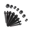 36Pcs Ear Gauge Taper And Plug Stretching Kit Ear Flesh Tunnel Expansion 14G-00G