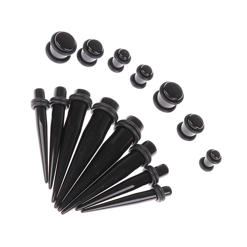 36Pcs Ear Gauge Taper And Plug Stretching Kit Ear Flesh Tunnel Expansion 14G-00G