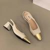 Мода 2024 года, новые элегантные сандалии с острым носком, фирменный дизайн, женские слипоны с закрытым носком, повседневные туфли Mujer Zapatos на низком каблуке для вечеринок