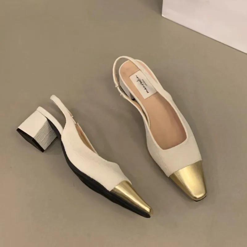 Мода 2024 года, новые элегантные сандалии с острым носком, фирменный дизайн, женские слипоны с закрытым носком, повседневные туфли Mujer Zapatos на низком каблуке для вечеринок