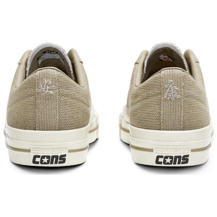 Converse One Star Pro Zongzi Прочные Дышащие Низкие Кеды для Скейтбординга Унисекс Коричневые A06074