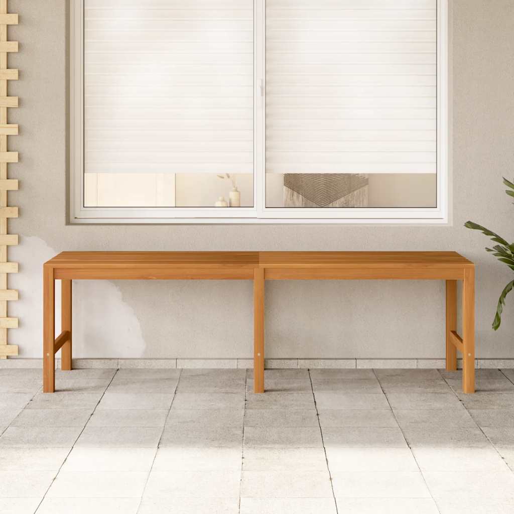 Vidaxl Ławka Ogrodowa, 150 Cm, Lite Drewno Tekowe