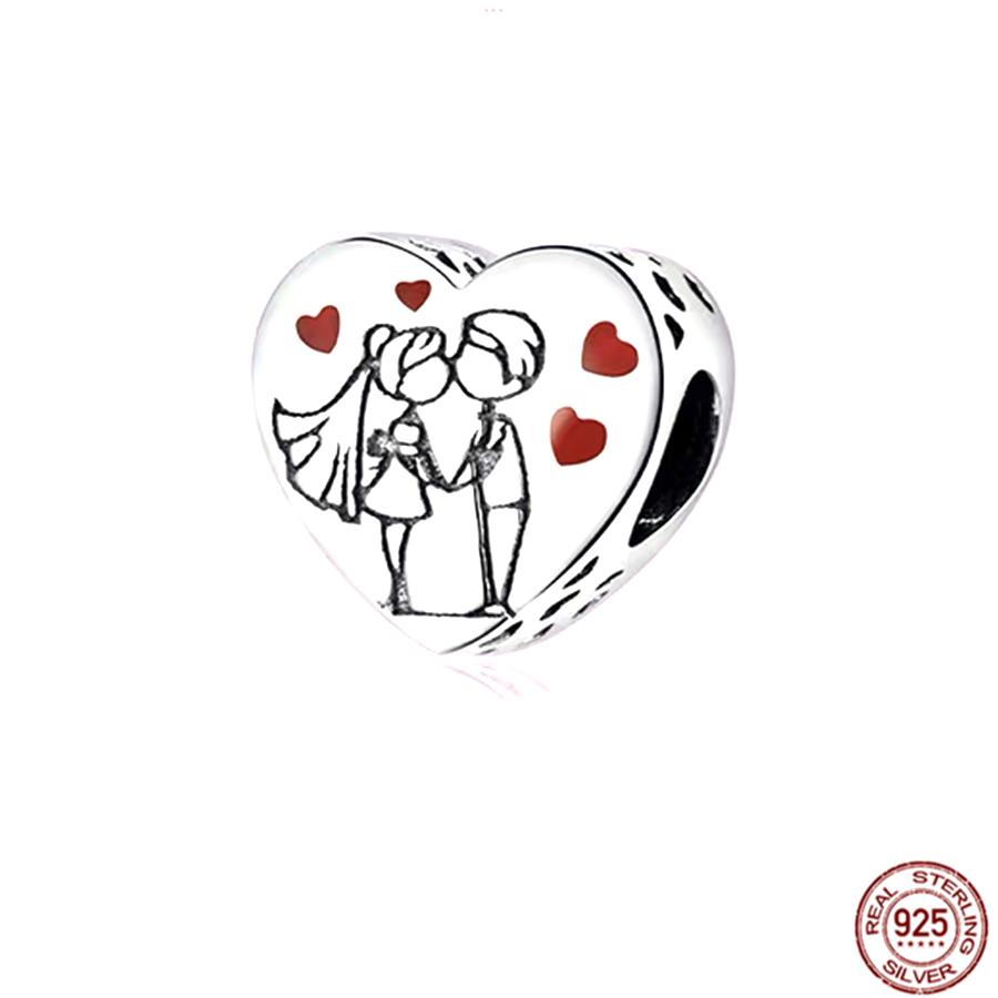 Подходят оригинальные браслеты, подвески, ювелирные изделия, новые S925 стерлингового серебра, сверкающие бусины камеры, семейное дерево, воздушный шар, щенок, кошка, кулон