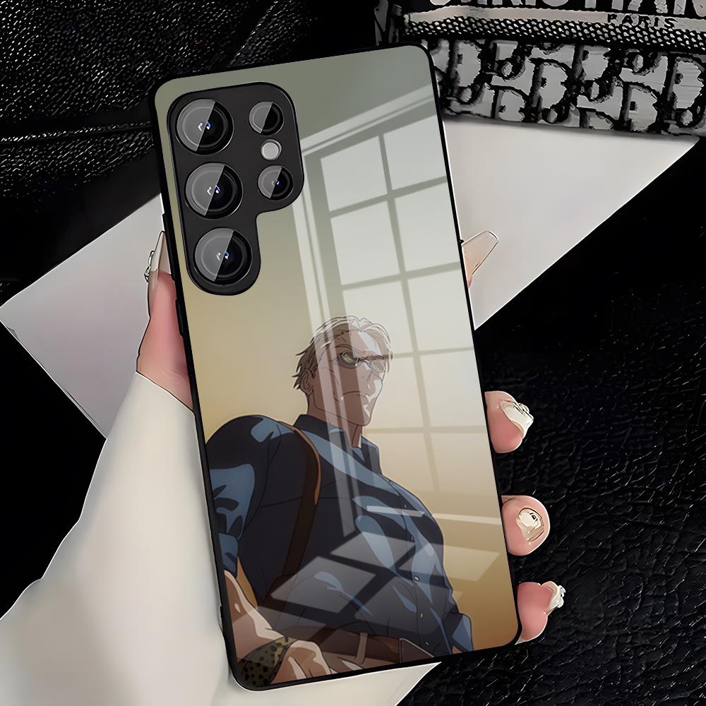 Чехол для телефона Kento Nanami Jujutsu Kaisen для Samsung A25 A13 A33 5G A54 A36 A35 A56 A52 A14 Ударопрочный стеклянный чехол