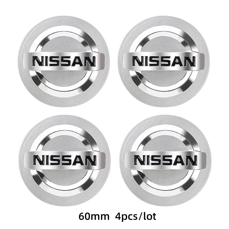 For Nissan ArR44pcs 54/60mm Car Wheel Center Hub Cap Emblem Sticker fitting For Nissan X-trail Qashqai Note Juke Sentra Patrol