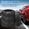 4 шт. Автомобильный Авто Чехол для запасного колеса Чехол Полиэстер Сумки для хранения колес и шин Аксессуары для шин транспортных средств Пылезащитный протектор Аксессуары
