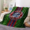 1PC FC Bayern Munchen Patterned Flannel Blanket Suitable For All Seasons for Home Decor Warmth and Comfort Gifts Holiday Present