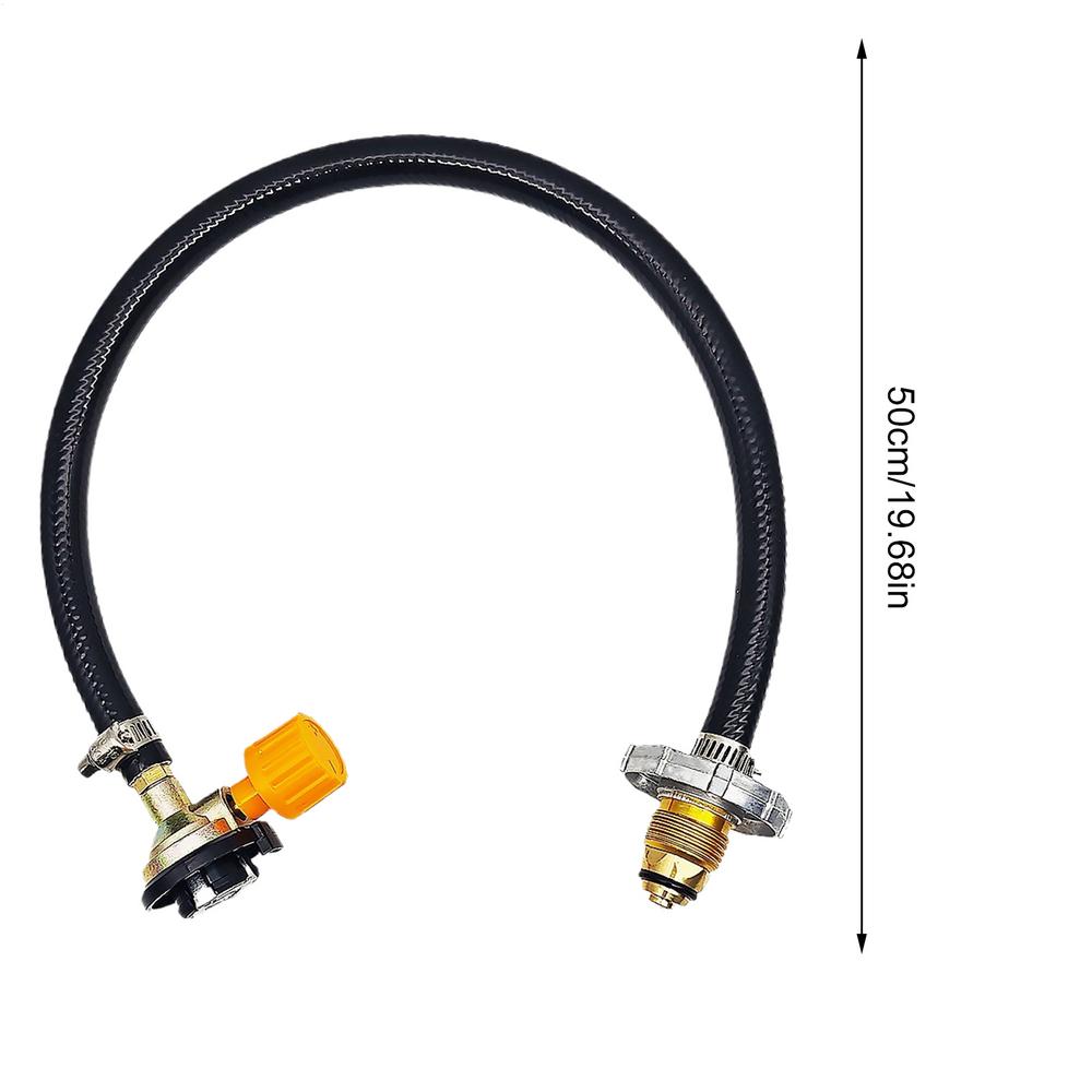 High Pressure Connector Extension Propane Filler Connect Adapter Connection Hose With On-Off Control Valve For Grill Cylinde r