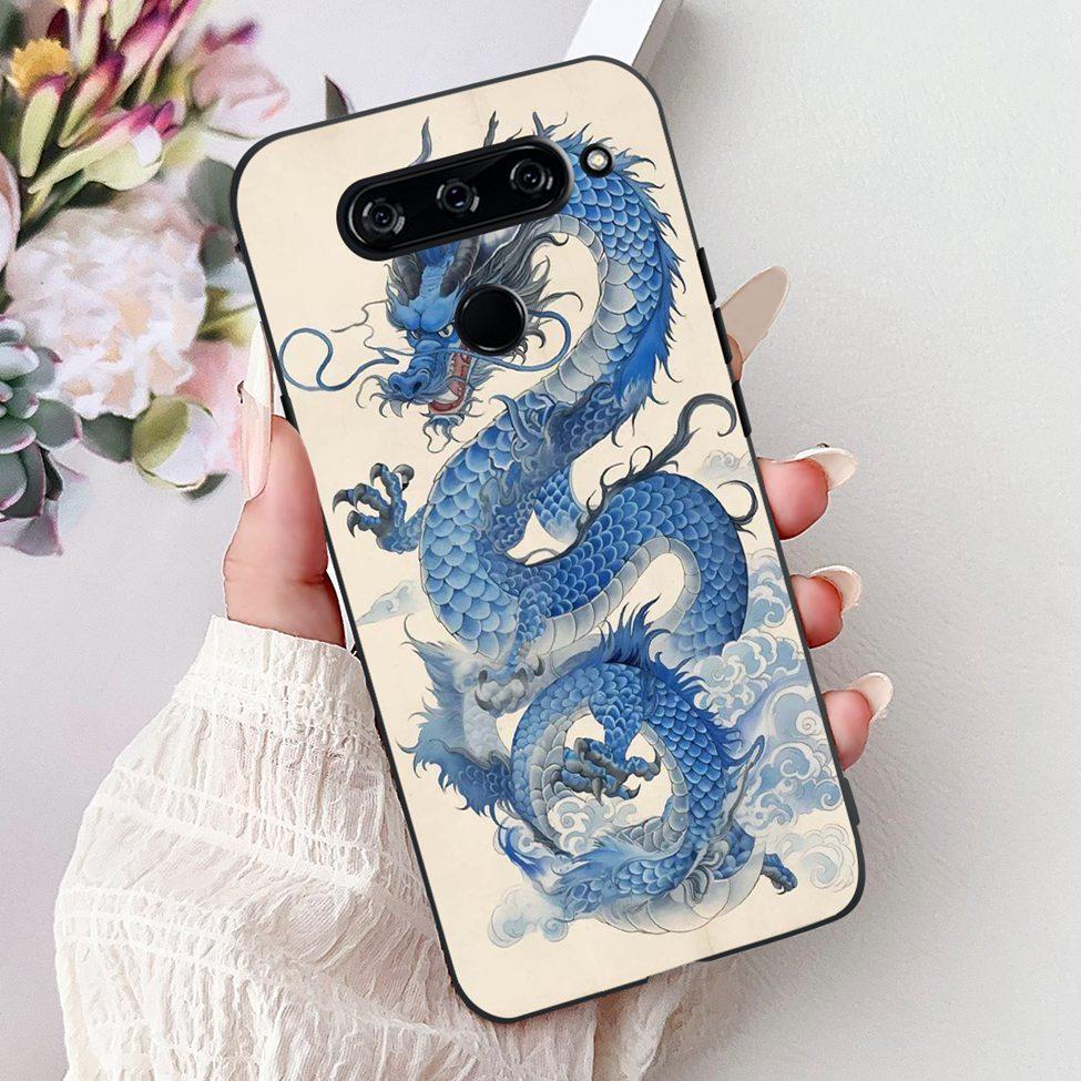 Чехол For LG V40 ThinQ Чехол-крышка Силиконовый Роскошный Модный Милый Кот Крутой Ударопрочный Бампер Корпус Для LG V405 LM-V405 LM-V409N