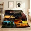 San Andreas Cityscape Flannel Blanket Throw Blanket Soft Warm Sofa Bed Camping Home Decor Unique Christmas Gift C9211783