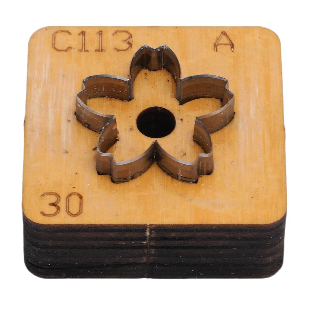 Flower Leather Cutting Die   Wood Carbon Steel Flower Shape Leather Cut Mold for Craft