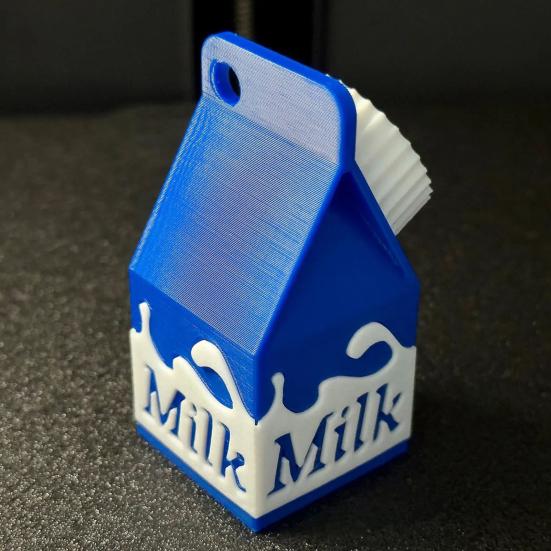 Держатель для таблеток из картонной коробки для молока, мини-брелок для хранения таблеток из картонной коробки для молока, сумка-рюкзак для людей с непереносимостью лактозы