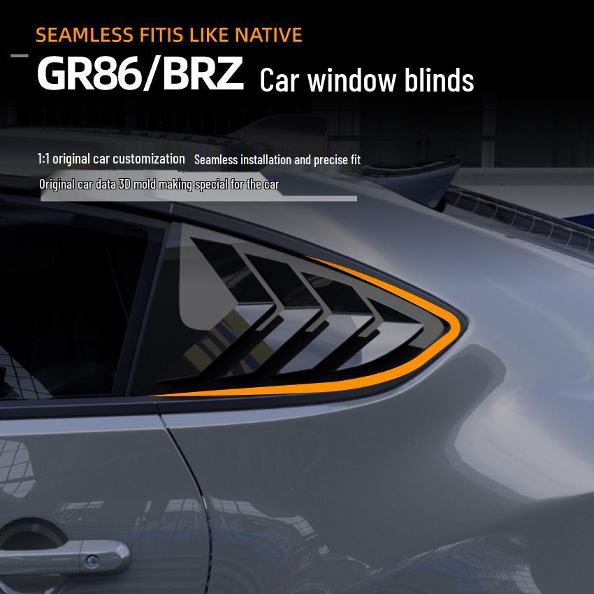Задние треугольные жалюзи для Toyota GR86/Subaru BRZ 2022+ - Наклейка для экстерьера автомобиля