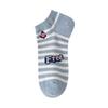 Cotton Socks Children, College Style Cartoon Embroidered Boat Socks, Breathable Sweat-Absorbing Invisible Sports Socks