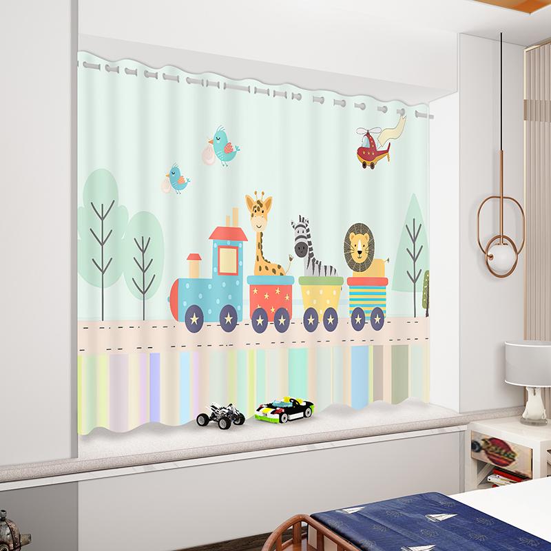 Мультяшные автомобильные самолеты, грузовики, девушки, дети, занавески на окна для детской спальни, гостиной, ванной комнаты, кухни, двери для дома, декор