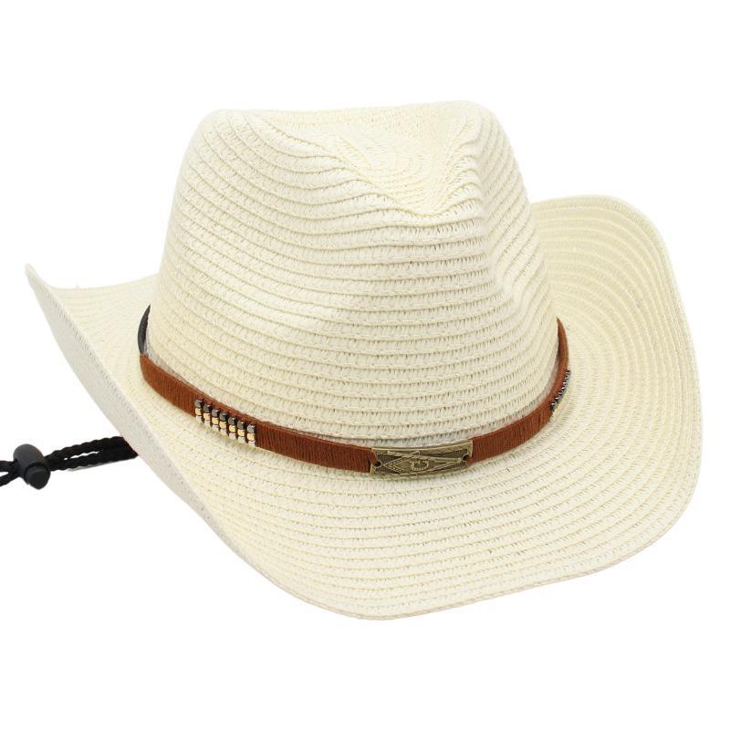 Cowboy Straw Hat Prairie Hat Ethnic Style Beach Hat Riding Hat