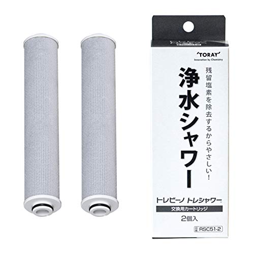 [Эксклюзивно для Amazon.co.jp] Сменный картридж для душевой головки Toray Trevino для очистки воды (2 упаковки) - Рекомендовано Японской ассоциацией атопического дерматита