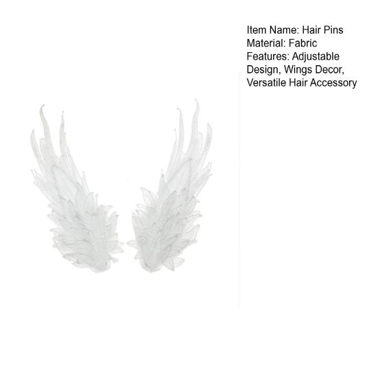 1 пара шпилек для волос, украшения в виде крыльев ручной работы, заколки для волос, головные уборы, аксессуары для волос для вечеринок и фотосъемки