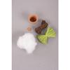 Kit: Cactus boule, 4,5cm 9cm, verre 1pce.
