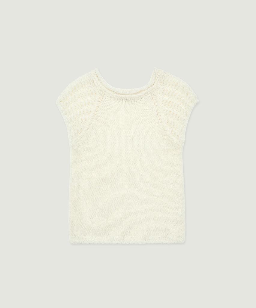 GROVE Jace Net Half Sleeve Knit (Cream)