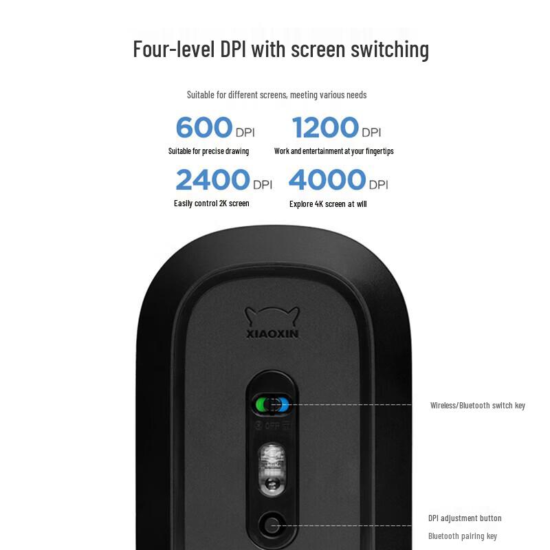Lenovo Xiaoxin Air2 Dual-Mode Wireless Mouse