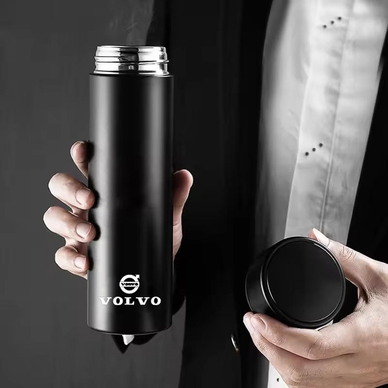 500ML Intelligent Thermos Stainless Steel Vacuum Flask For Volvo S60 V60 C30 V70 XC90 V40 T6 S90 S80 SC60 V50 XC60 XC40 190h XC