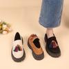 Женская обувь Новые женские туфли в британском стиле на толстой подошве Офисные женские легкие повседневные дизайнерские туфли Лоферы