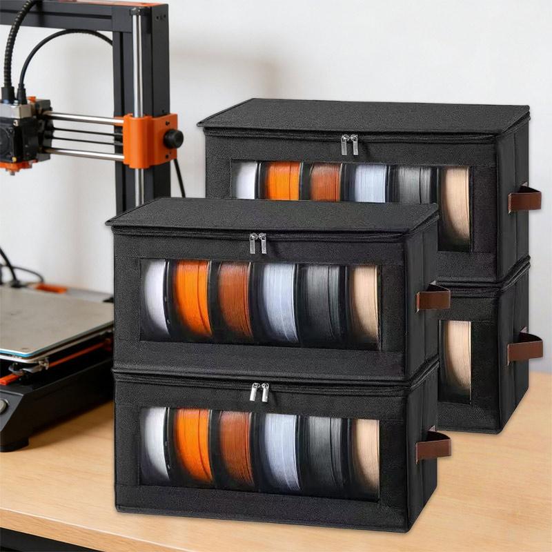 Специальный контейнер для хранения филамента для 3D-печати Контейнер для хранения расходных материалов Домашний аксессуар Для дома Офиса Мастерской Двойная молния Полностью герметичный