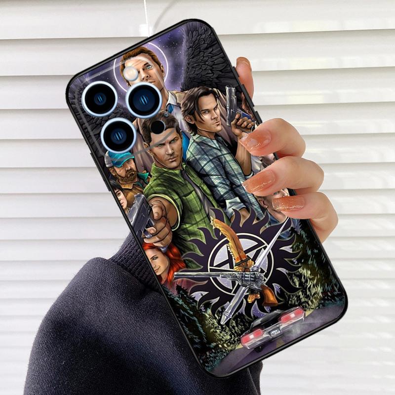 Чехол для телефона Сверхъестественное Для iPhone 17 16 15 14 13 12 11 Pro Max mini 15 16 Plus 16e 17 Air Cover Fundas