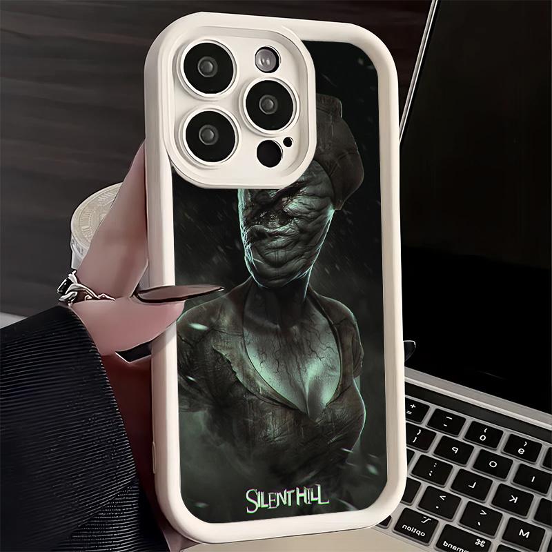Чехол для телефона iPhone 17 Air 16E 15 16 Pro Max Silent Hill Ужасы Тема Обложка 14 Plus 13 12 Mini Мягкий Силиконовый Fundas