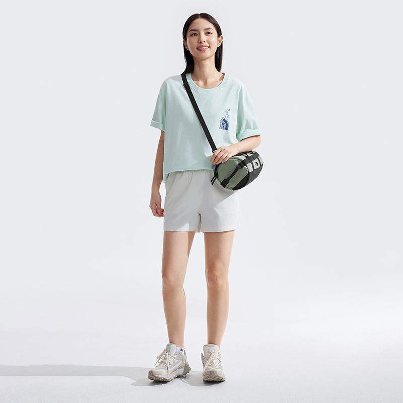 The North Face 6.1L Легкая Портативная Сумка Через Плечо Наплечная Для Улицы Унисекс Нейлон Глиняно-Серый NF0A5JYT-1I4