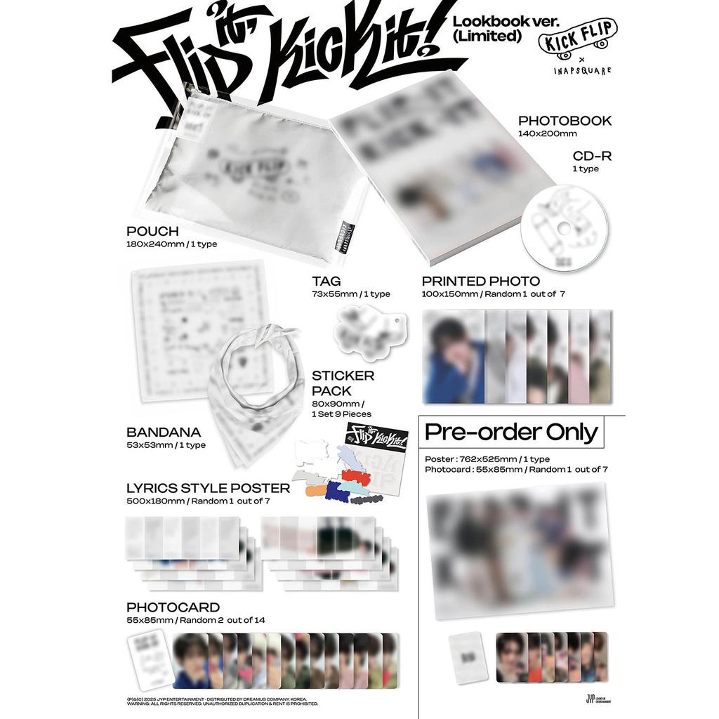 (LIMITED Lookbook Ver.) KickFlip [Flip It, Kick It!] 1st Mini Allbum