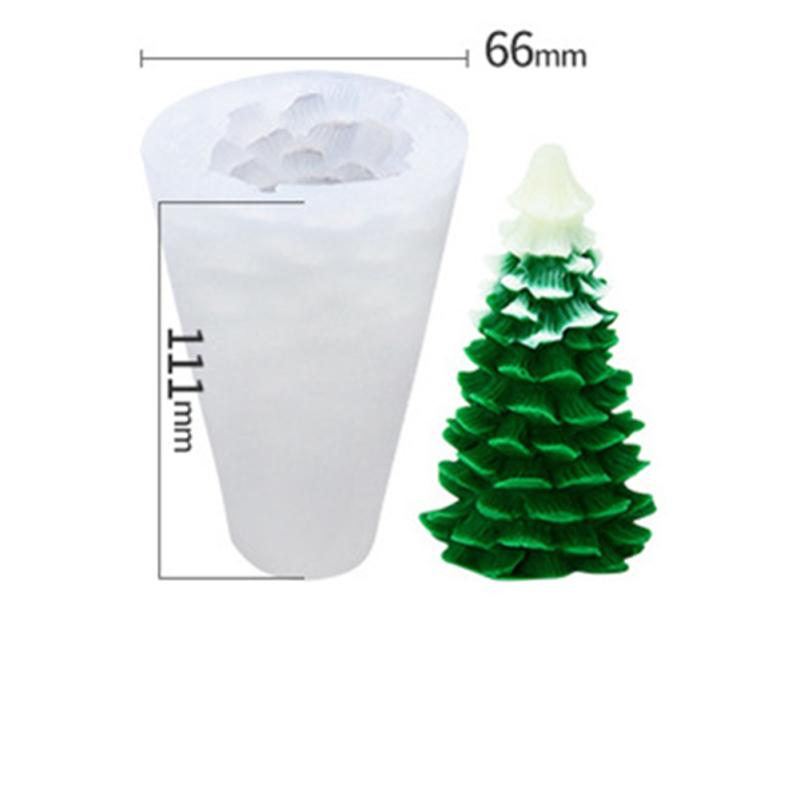 Силиконовая форма для свечей, 3D Рождественская елка, форма сосновой шишки, мыло, глина, изготовление украшений для торта своими руками