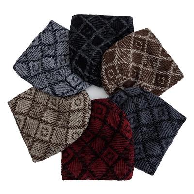 1 шт. Мужская зимняя теплая шапка-бини с термоподкладкой и эластичной ветрозащитной универсальной головной убор, подходит для путешествий, повседневной носки