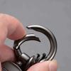 YYCE3 Car Key Chain Carbon Fiber Keychain Key Buckle Key Ring Gift For Alfa Romeo giulia stelvio giulietta 159 147 156 166 Accessories