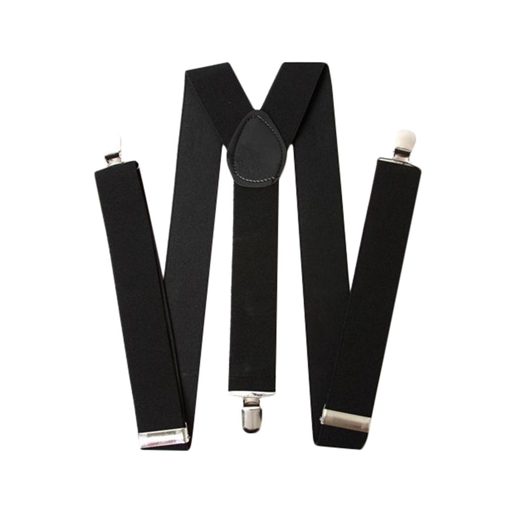 Mens & Womens One Size Suspenders Adjustable Suspenders With Heavy Duty Clip For Work, Gray