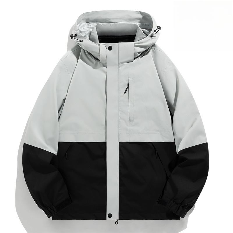 Autumn and Winter Three-in-one Outdoor Waterproof and Breathable Large-size Mountaineering Suit Men's Jacket