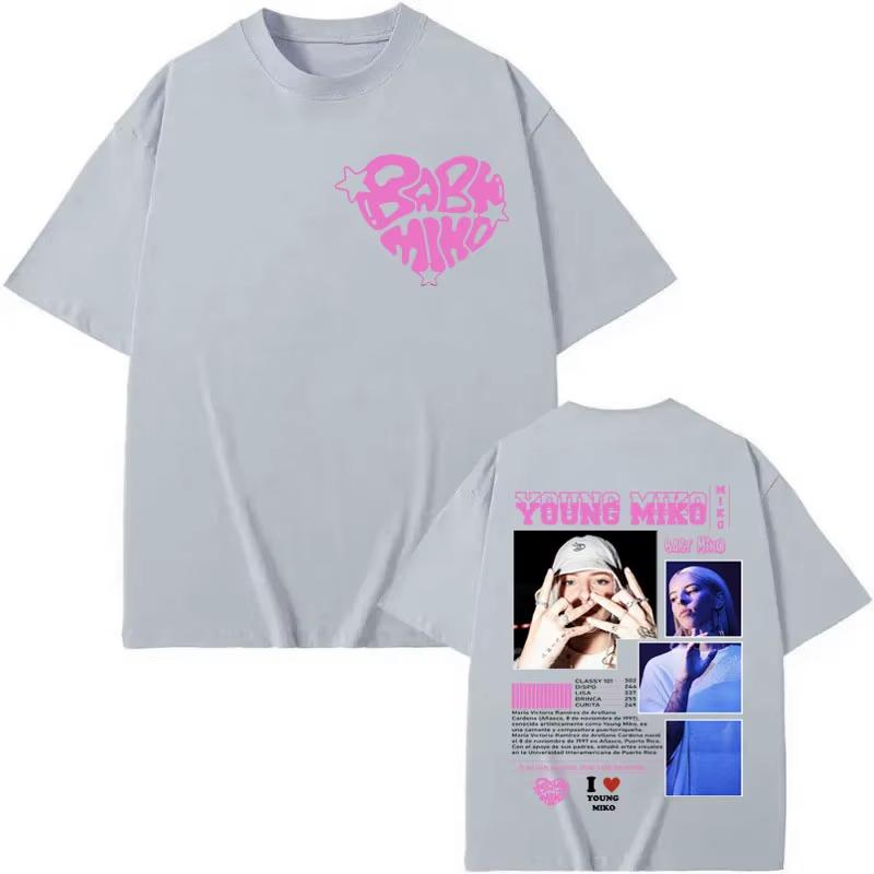 Young Miko Baby Miko Merch Tshirt Unisex Women Fashion Aesthetics Short Sleeve T Shirt Summer Casual Loose Pure Cotton Tshirts