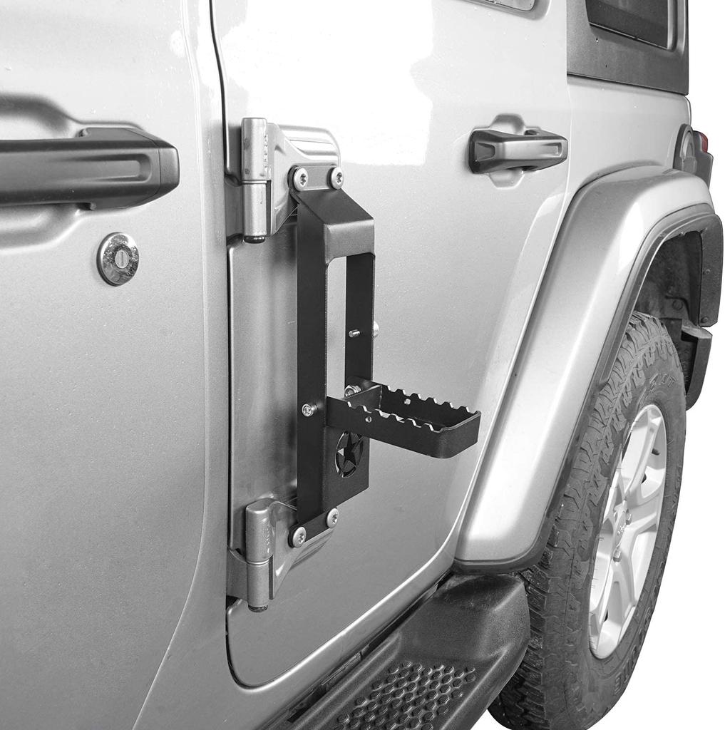 Дверная петля, подножка, педаль для Jeep Wrangler JK JKU JL Unlimited Gladiators JT 2007-2024, автомобильные двери, металлические подножки, аксессуары