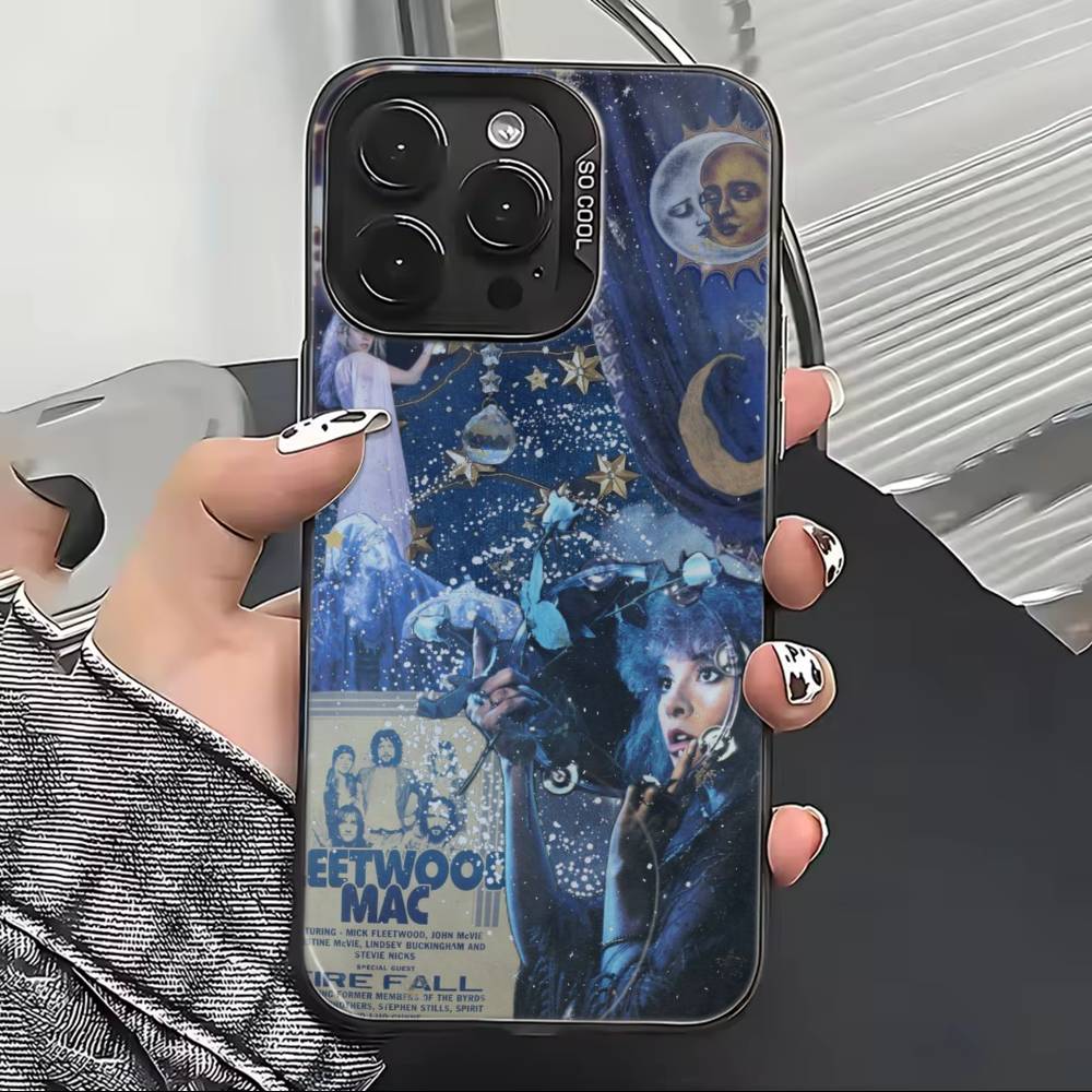 Чехол для телефона Band F-Fleetwood Mac для iPhone 17,16,15,14,13,12,11 Plus,Pro Max,XS,Красочная Серебристо-Черная Крышка