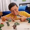 Mattel Мир Юрского периода Коллекция Жевательных Динозавров, Подвижный Ассортимент, Фигурки для Детей, 4 Мини-Фигурки, Набор в Коробке, Полный Набор, Для Детей от 4 лет, Многоцелевой,