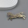 Stainless Steel Metal Horse Brooch Vintage Animal Brooches Jewelry Men Suit Clothes Pin Accessories