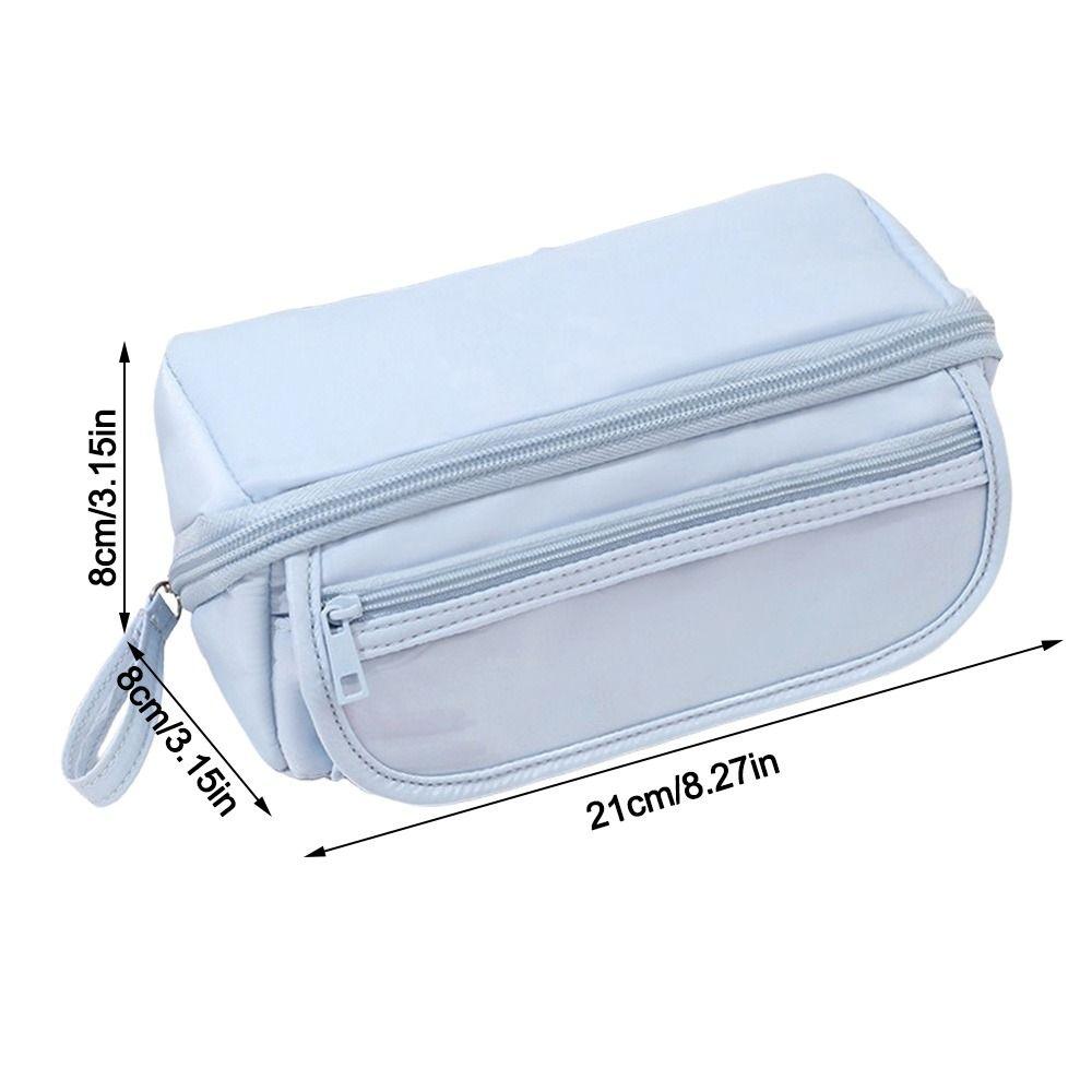 Large Capacity Pencil Case Cartoon Stationery Bag Durable Pen Bag Students