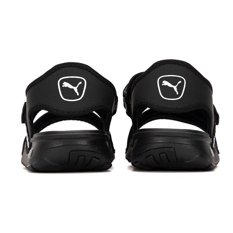 Puma Шлепанцы Softride Slide 'Wordmark Черный Белый' Женские 384128-01