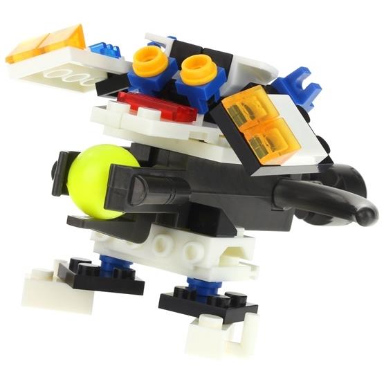 4in1 Construction Blocks Police Car Robot Plane Set of 4